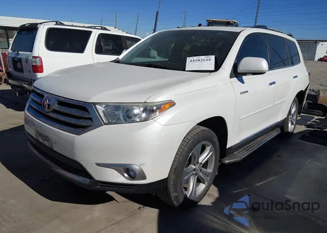 2013 Toyota Highlander Limited V6 z USA, uszkodzony, nr VIN 5TDYK3EH9DS131170
